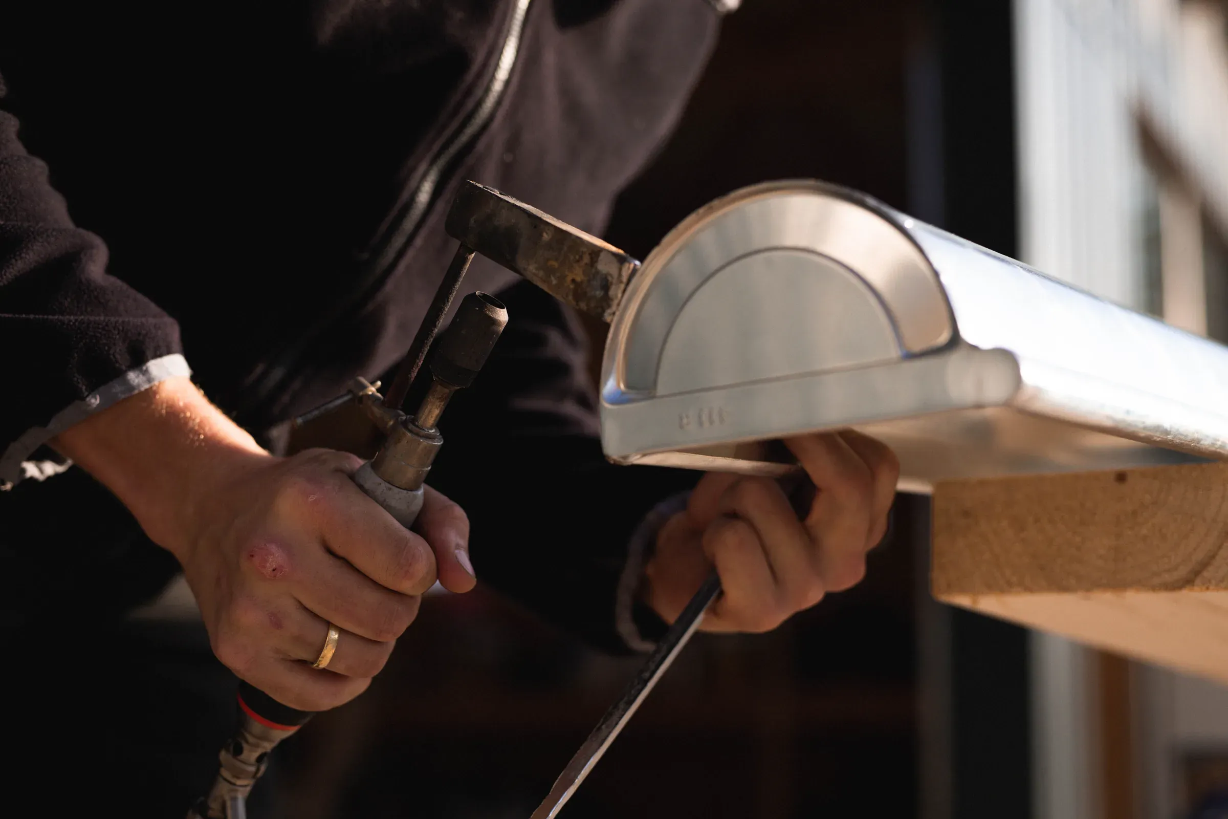 SSR Mitarbeiter auf der Baustelle